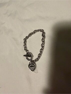 Mini Heart Tag Toggle Bracelet